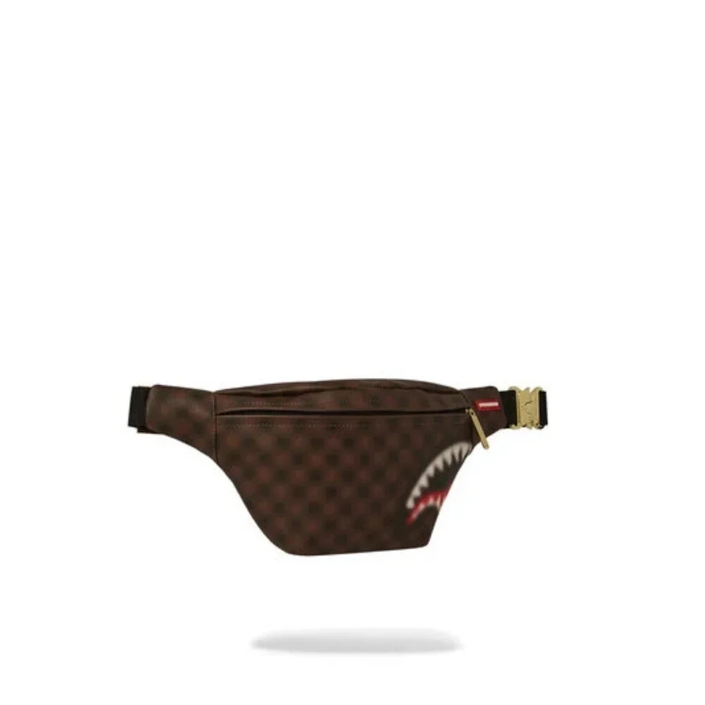 Sprayground Sharks Man in Paris Blur Savvy Unisex OS Brown Crossbody Bag SPR143